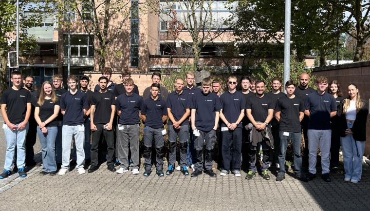 Group photo of apprentices at ARaymond