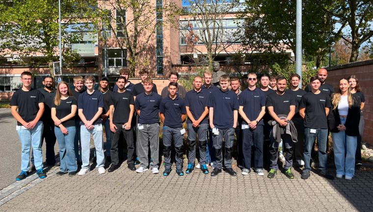 Group photo of apprentices at ARaymond